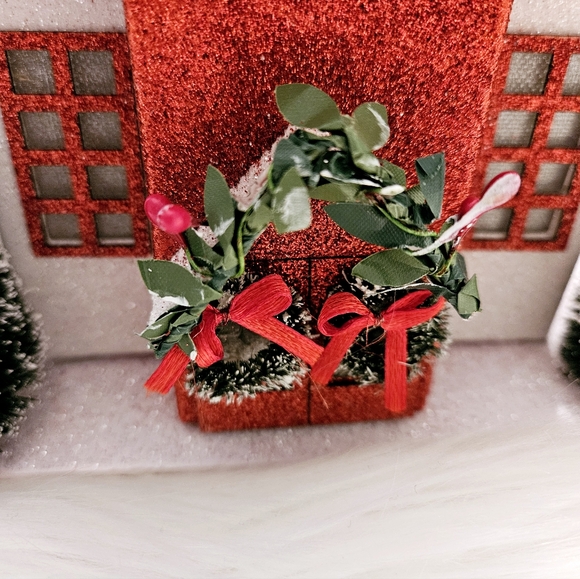 Vintage Large Christmas Putz Cardboard House - Picture 2 of 12